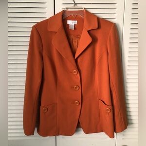 Vintage Orange Women's Blazer perfect for Fall